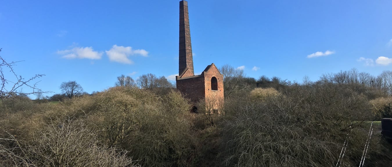 View of Cobb's Engine House and chimney from the Windmill End canal junction